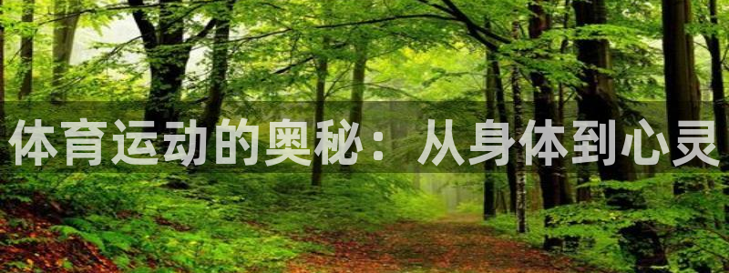 yy易游官网下载开户：体育运动的奥秘：从身体到心灵