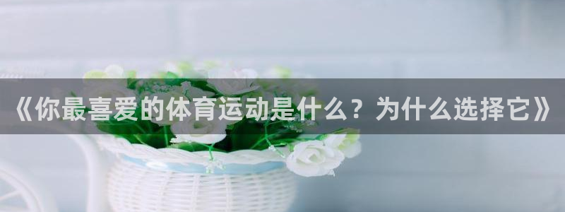 yy易游官方正版app娱乐首页官网下载：《你最喜爱的体育运动